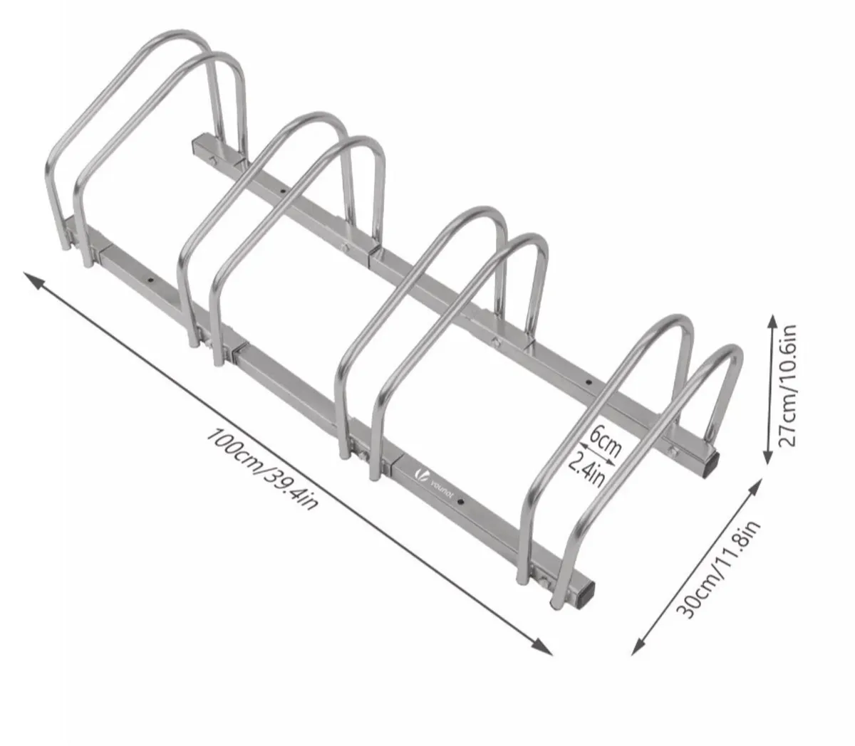 4 Bicycle Parking Stand Steel Pipe Bike Rack NEW - Image 3