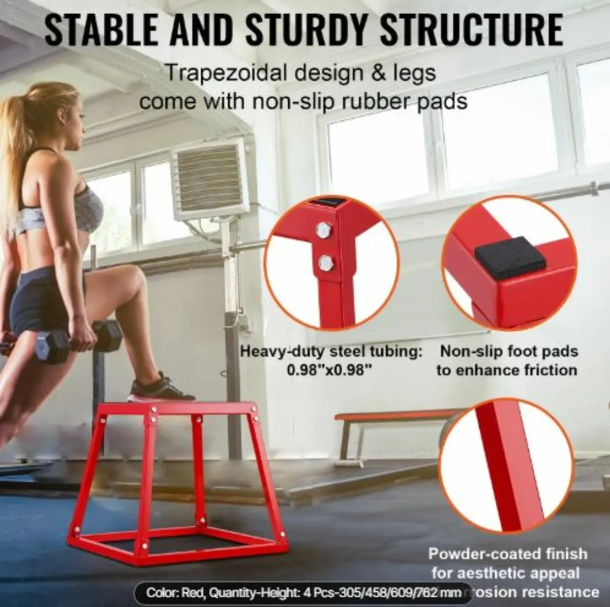 Plyometric Jump Boxes, 12/18/24/30 Inch Plyo Box, - Image 3