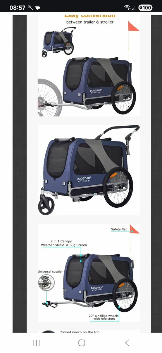 Dog Stroller/Bike Trailer - Image 1