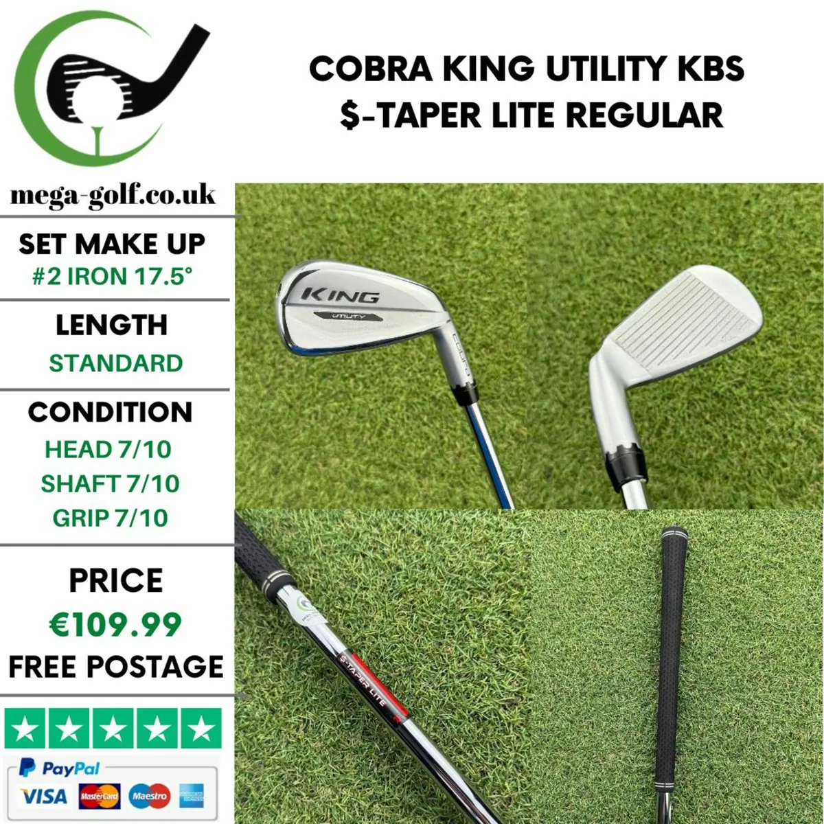 Cobra King Utility #2 Iron 17.5° / Regular - Image 1