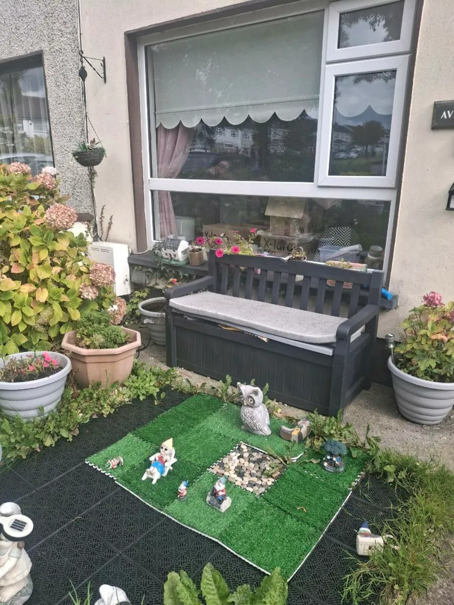 Storage garden bench