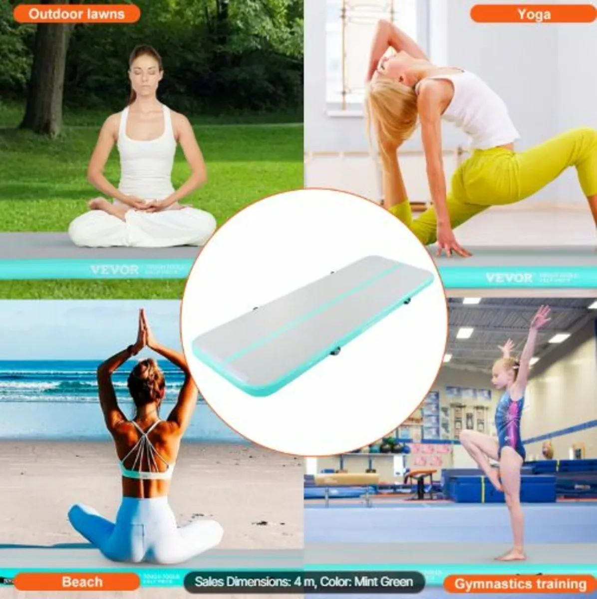 4m Air Track Inflatable Training Tumbling Gym mat - Image 4