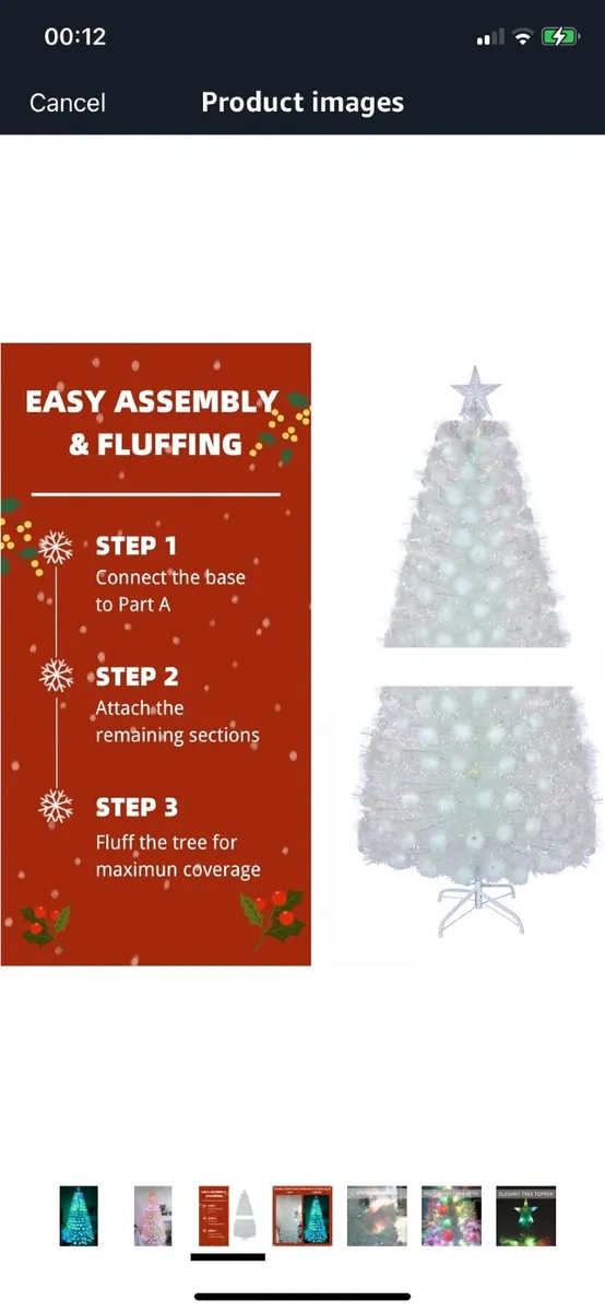 Christmas Tree 7ft - Image 2