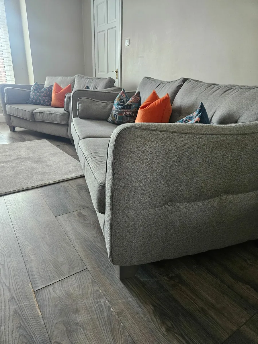 Grey 4 seater sofa and 2 seater Sofa - Image 1