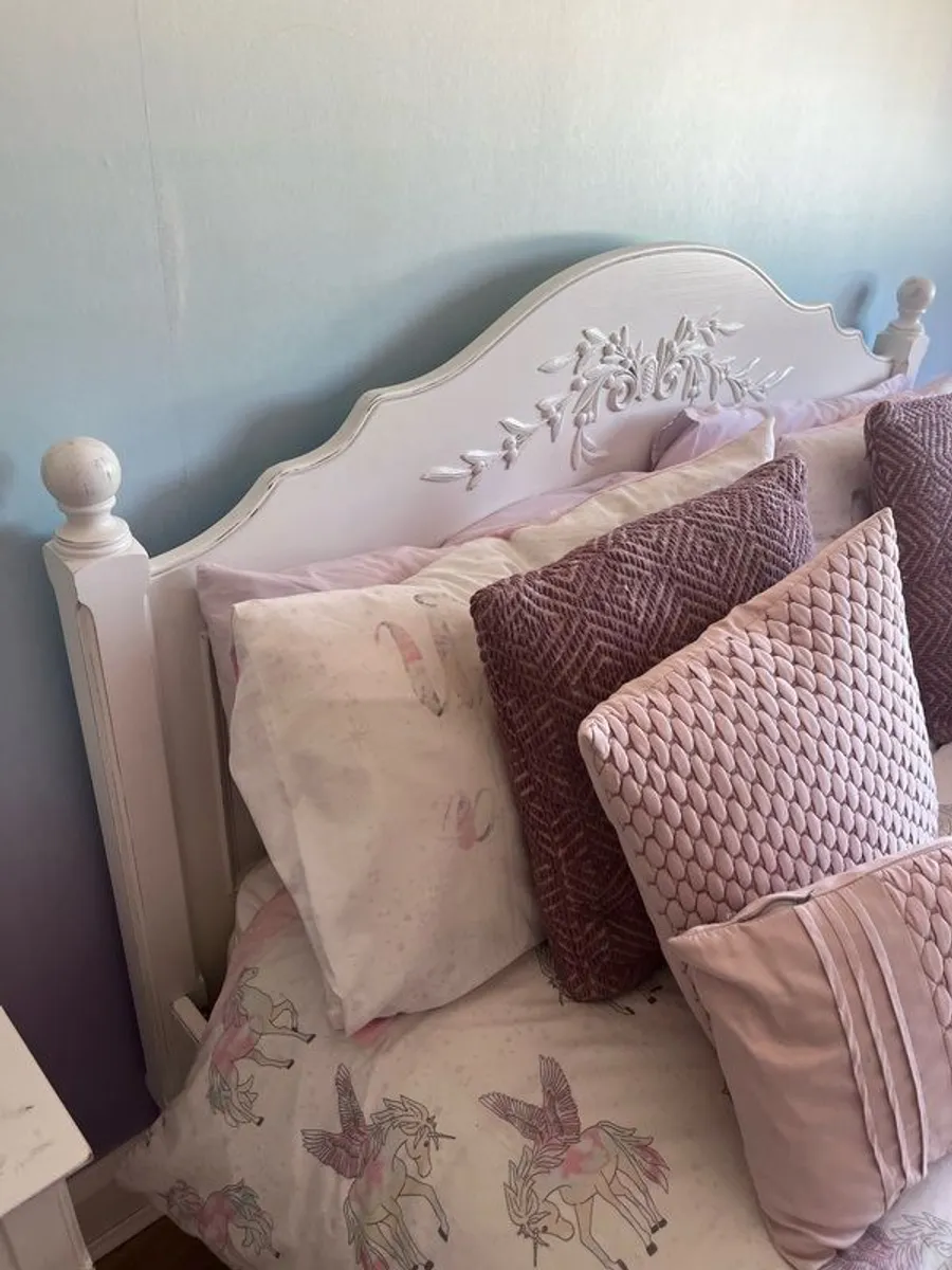 Double bed frame and bedside locker - Image 3