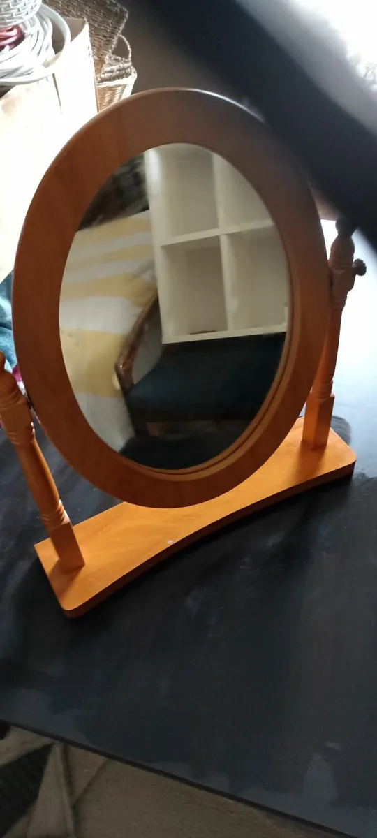 Pine Dressing Table Mirror - Image 1