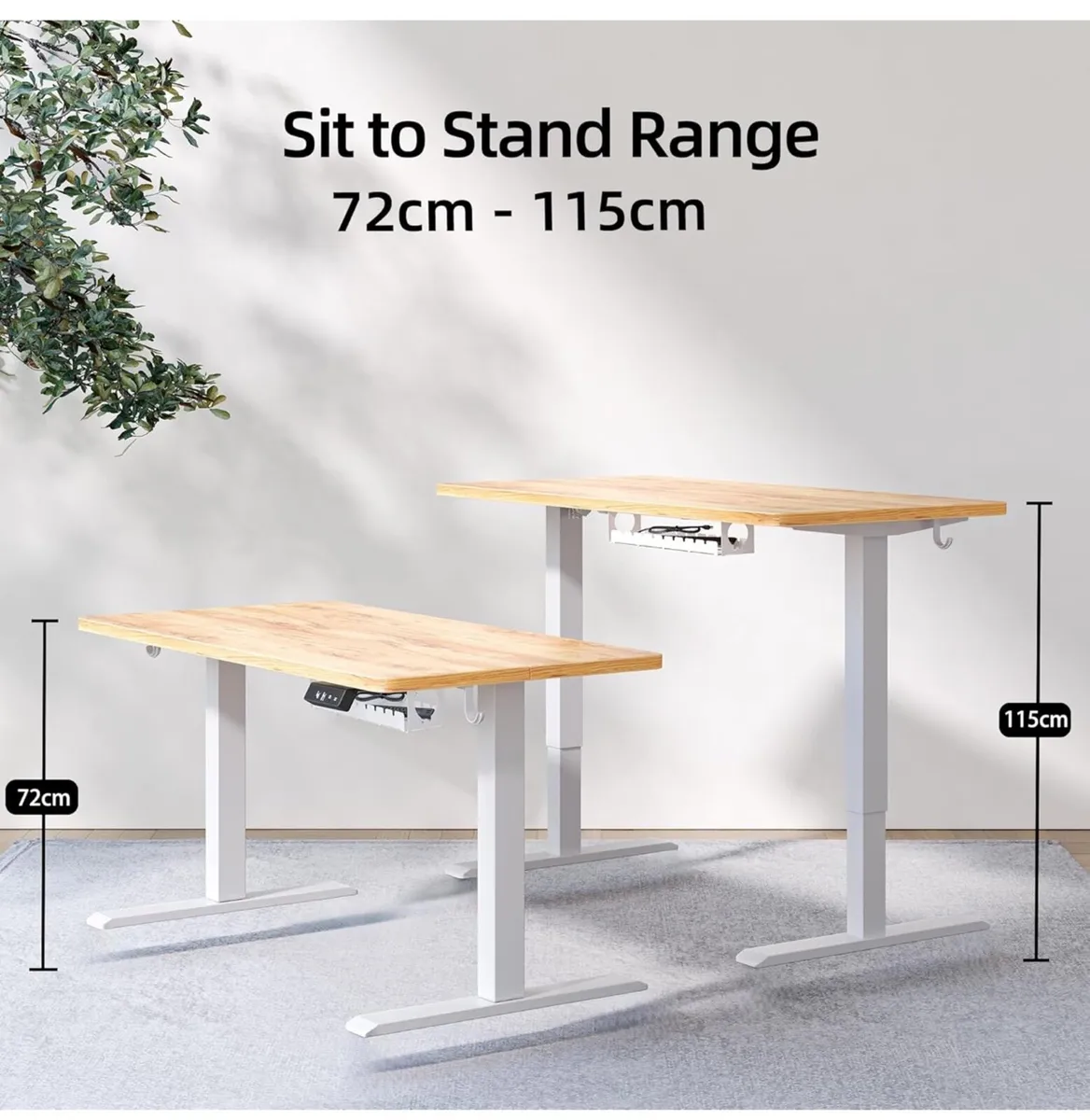 Height Adjustable Electric Standing Desk - 140x60 - Image 4