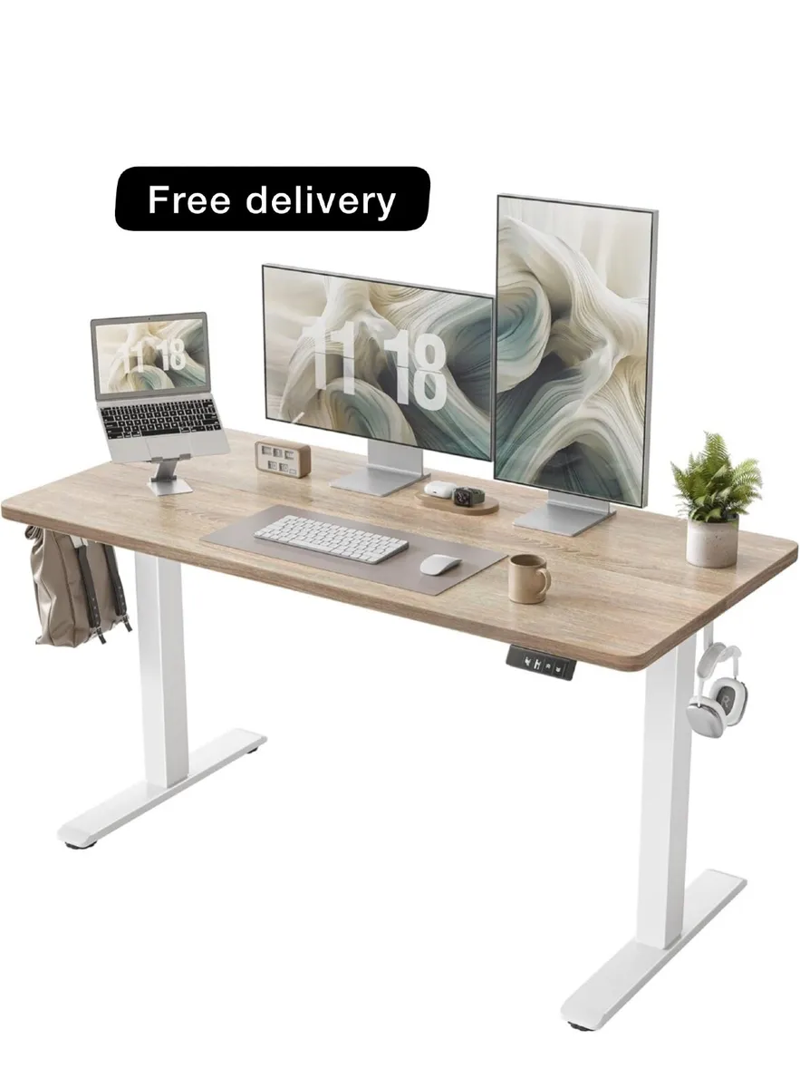 Height Adjustable Electric Standing Desk - 140x60 - Image 1