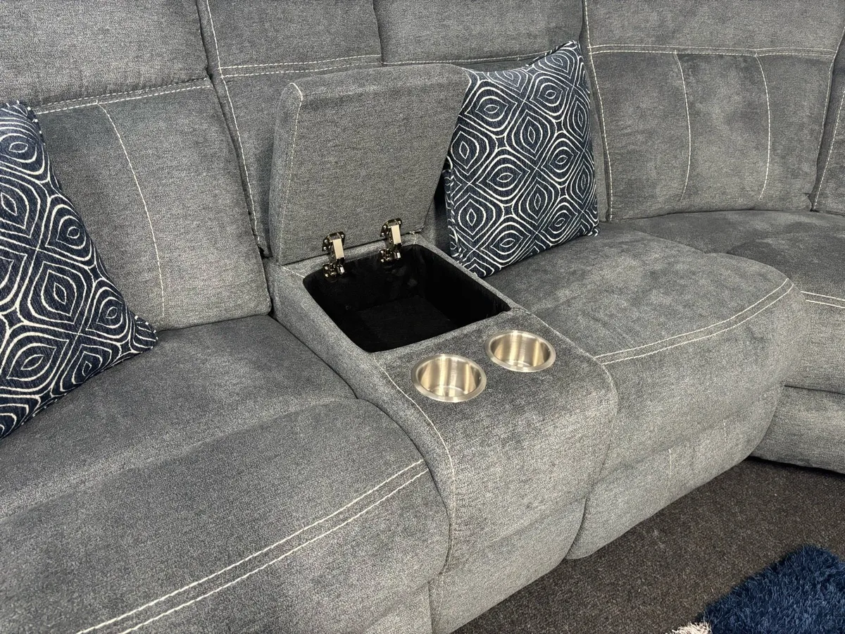 New Grey Paris Recliner Sofa - Image 2