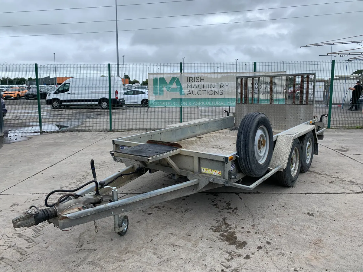 IFOR WILLIAMS 12X6 3.5T PLANT TRAILR FOR AUCTION - Image 1
