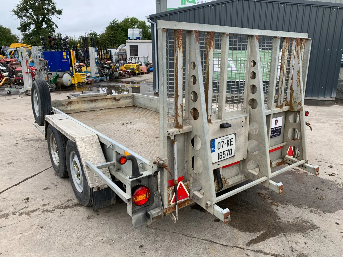IFOR WILLIAMS 12X6 3.5T PLANT TRAILR FOR AUCTION - Image 3
