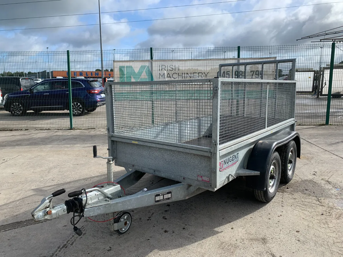 NUGENT GP8X4 MESH SIDED TRAILER FOR AUCTION - Image 1