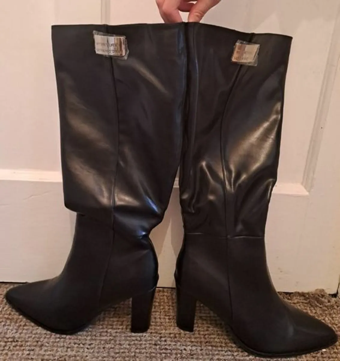 High heel boots black size 11 or 44 - Image 2