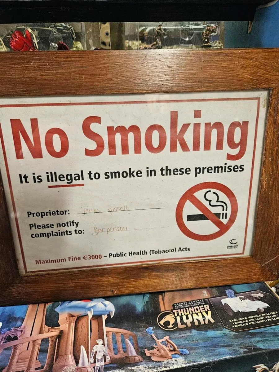 Guinness Pub No Smoking Sign - Image 2