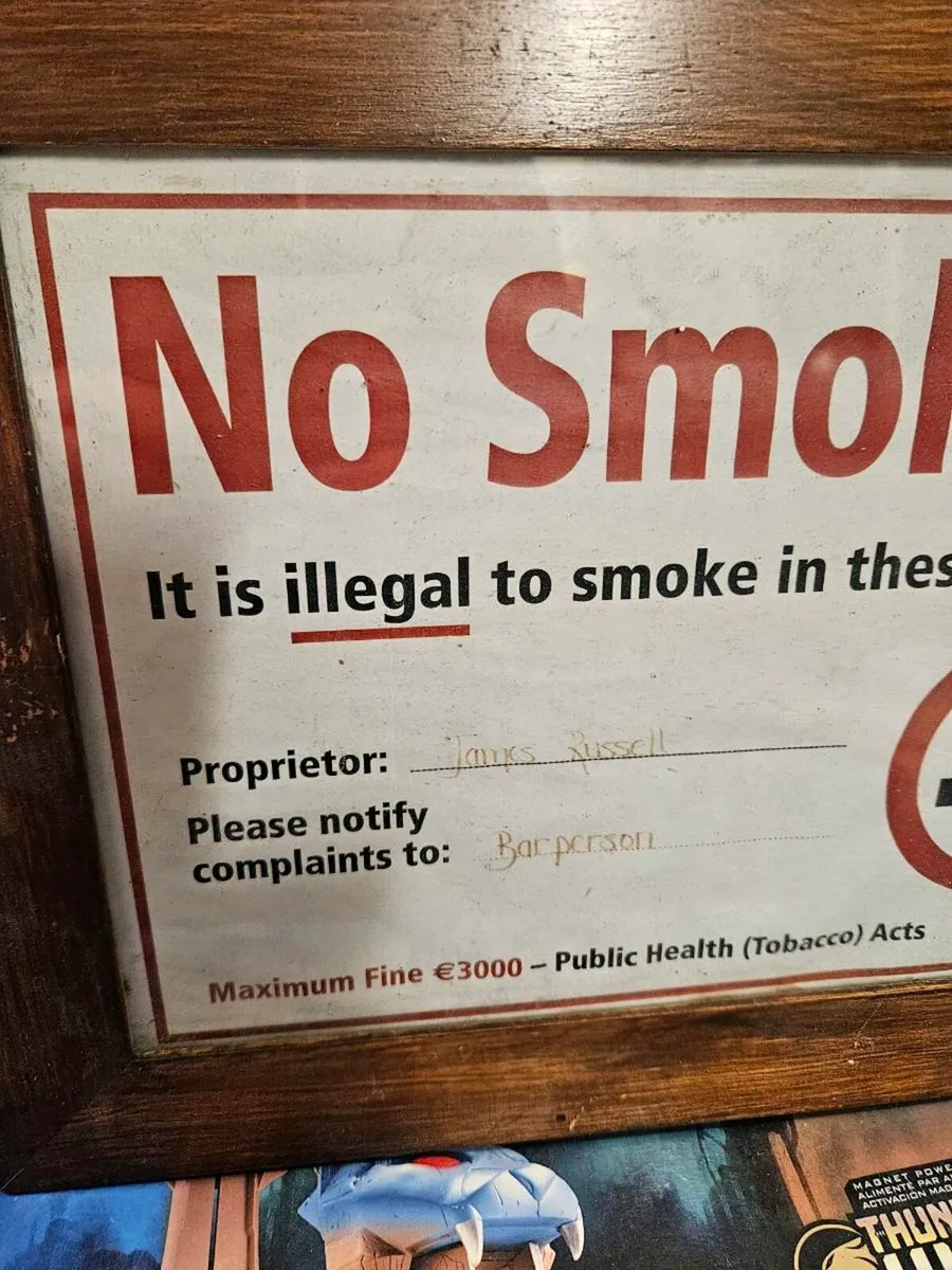 Guinness Pub No Smoking Sign - Image 3