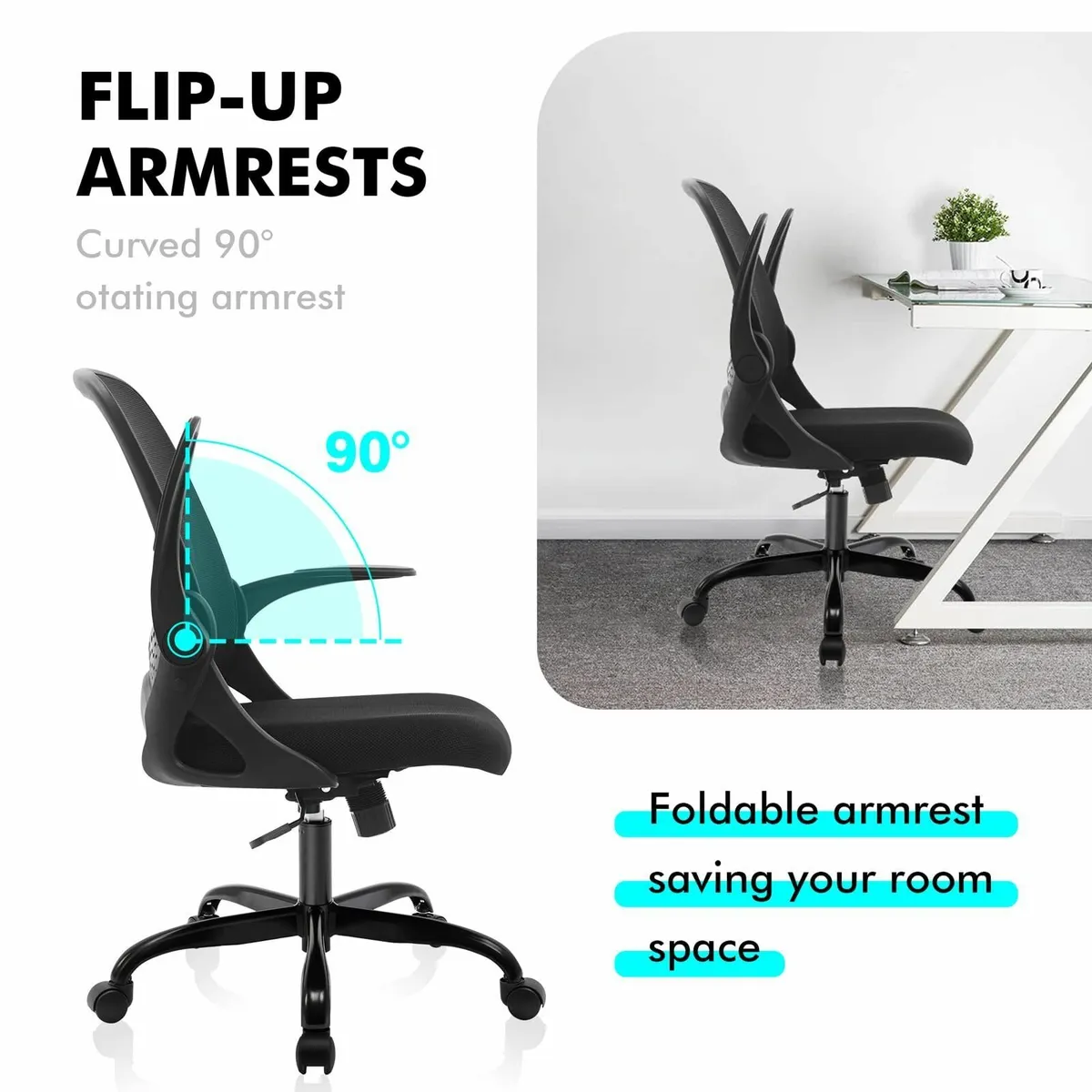 Office Chair Ergonomic Desk Breathable Mesh Comput - Image 3