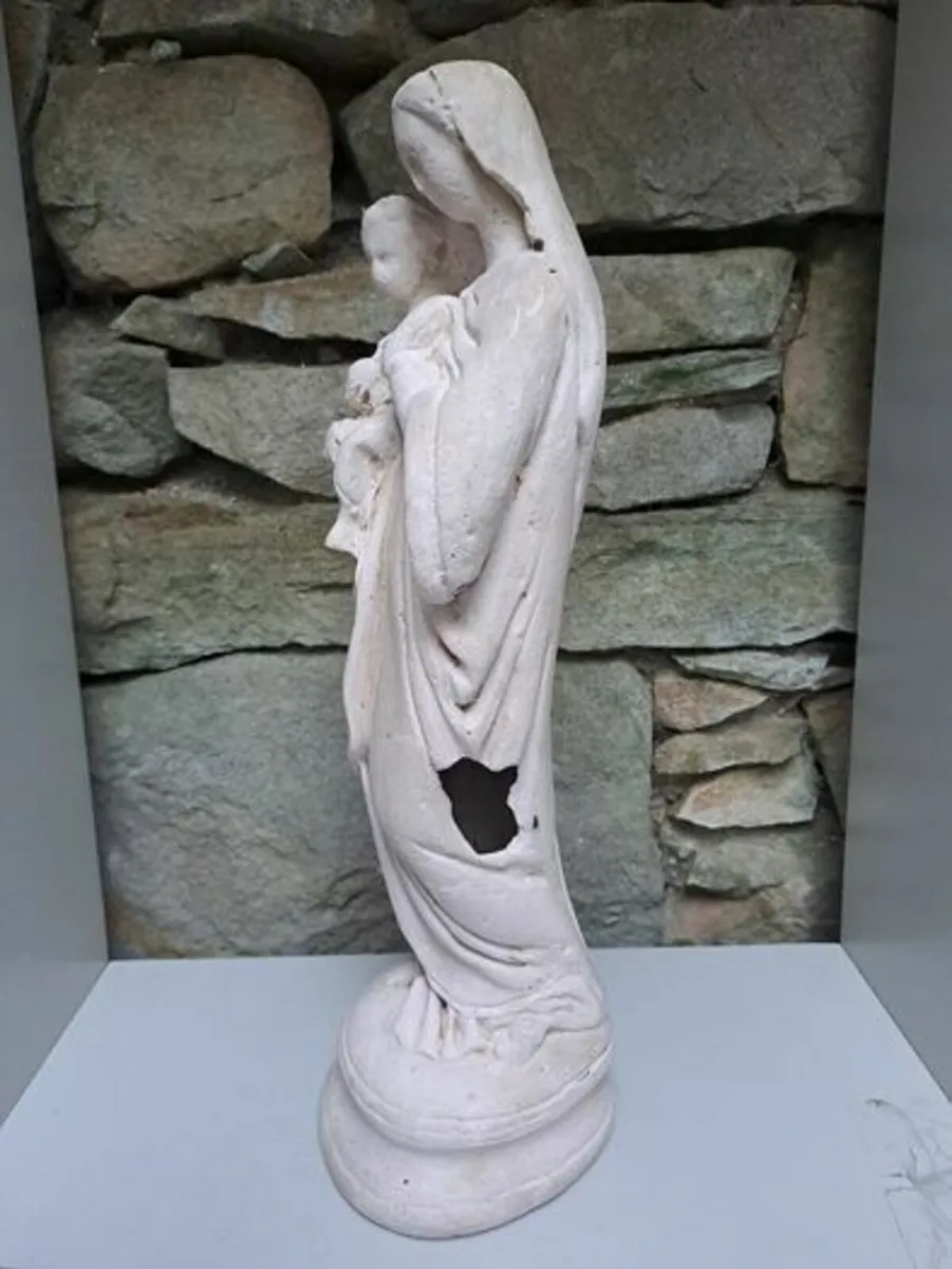 Chalkware Madonna and Baby - Image 2