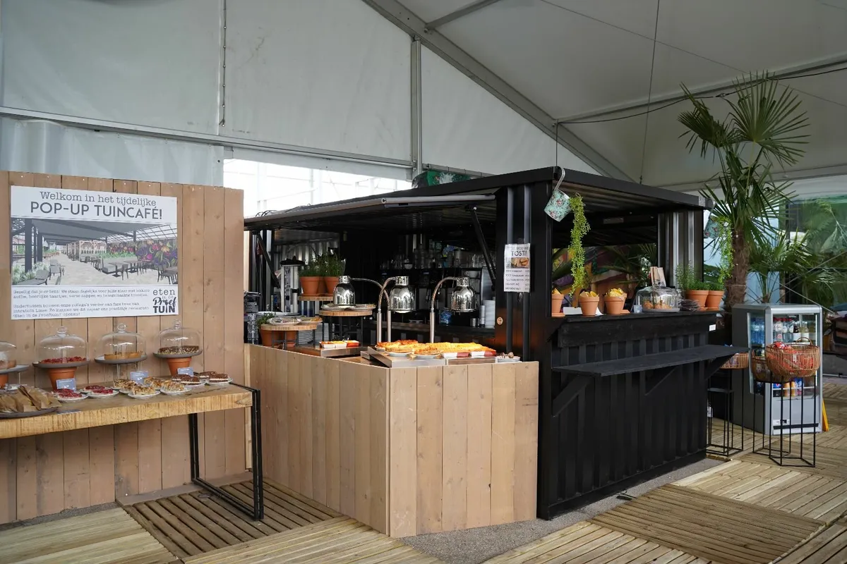 Container Coffee Shop  8x2 m RAL 9005 - Image 3