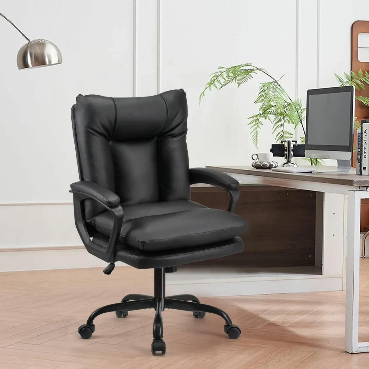 . Ergonomic office swivel chair executive seat PU - Image 4