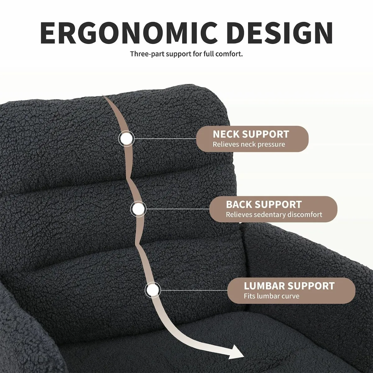 Office Chairs for Home Faux Cashmere Desk Chair Ad - Image 4