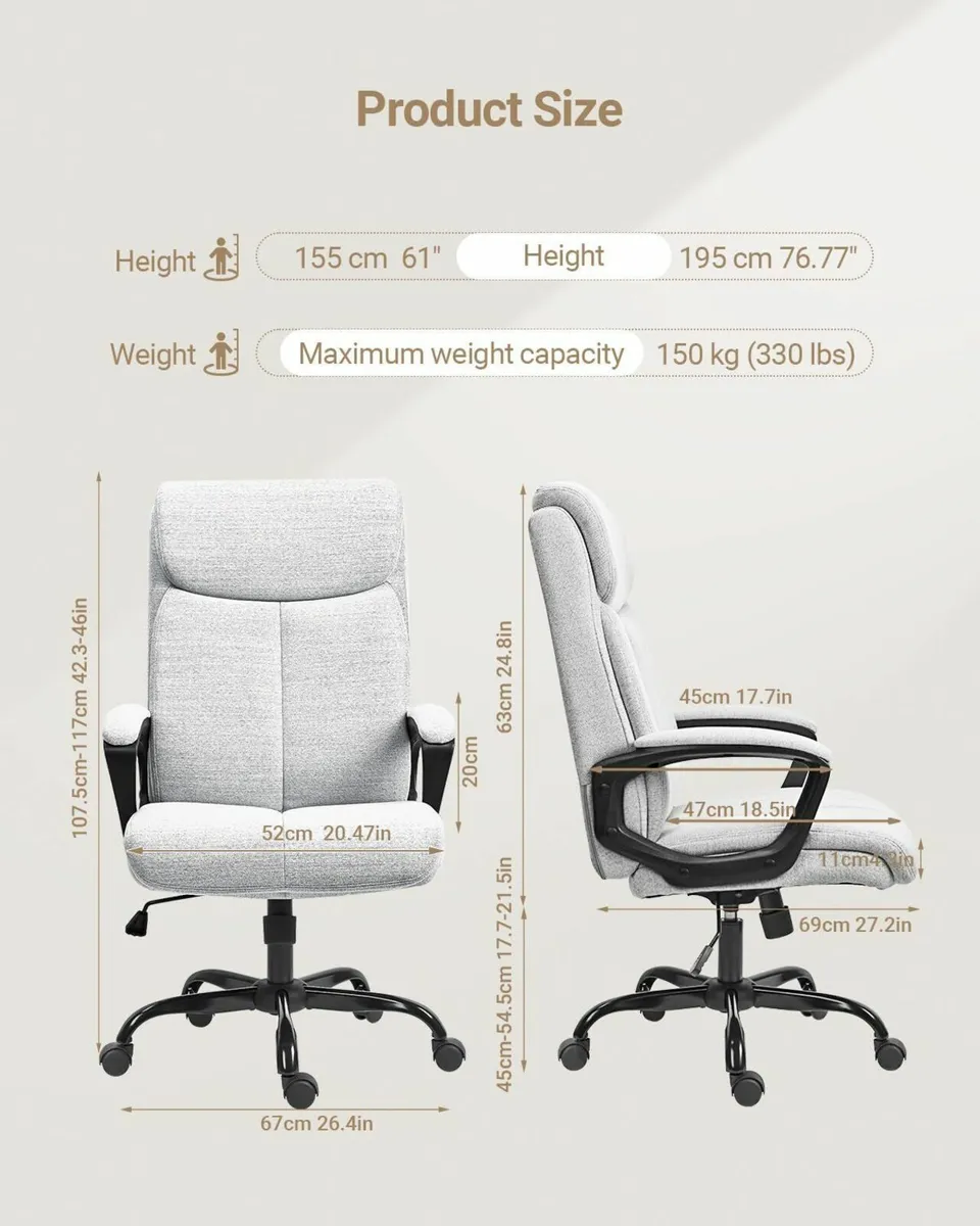 Executive Office Chair Business Choice TUV & EN133 - Image 3