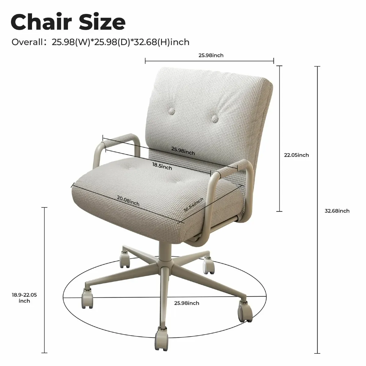 Ergonomic Home Office Chair Adjustable Headrest 5 - Image 2