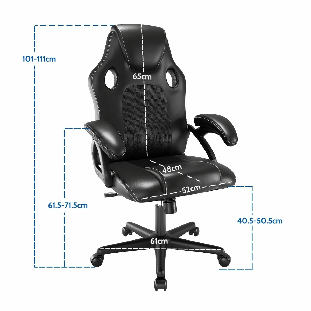 .Ergonomic high back seat breathable mesh insert p - Image 3