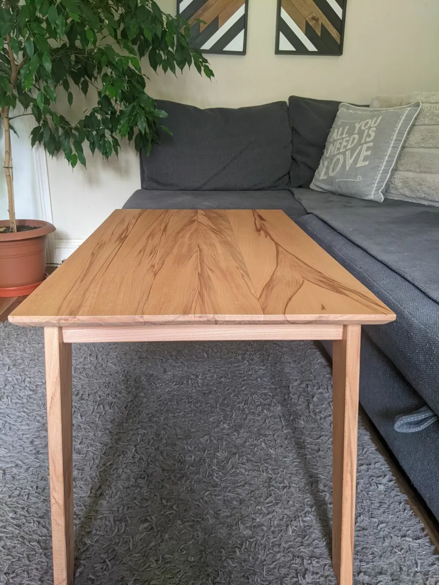 Handmade Beech Wood Coffee Table - Image 2