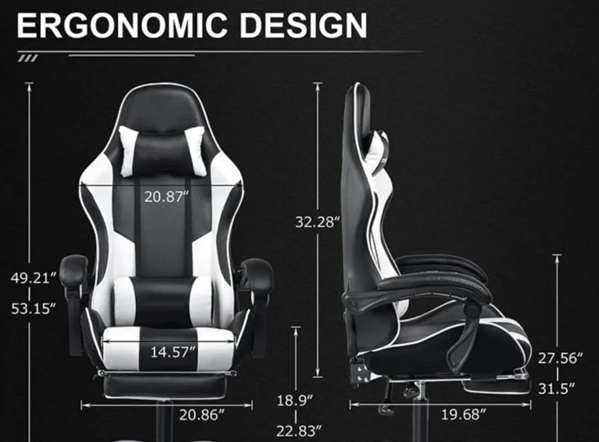 Gaming Chair Ergonomic Computer Office Desk Swivel - Image 3