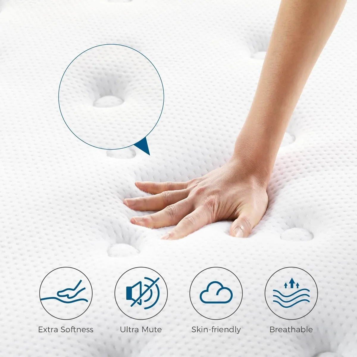 Single MattressMemory Foam Mattress Spring 25cmSle - Image 4
