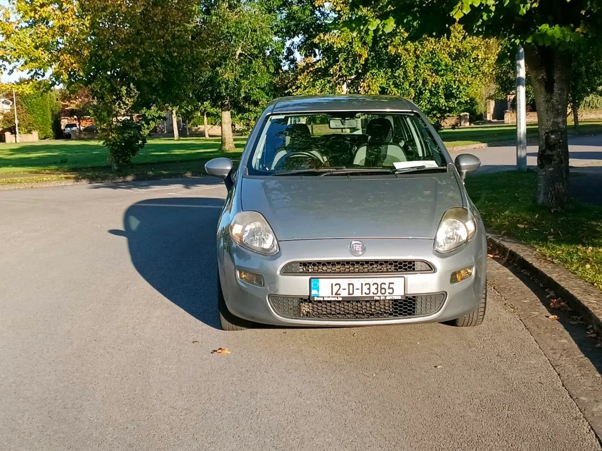 12 Fiat Punto 1.2 A/C New NCT Low KMS - Image 2