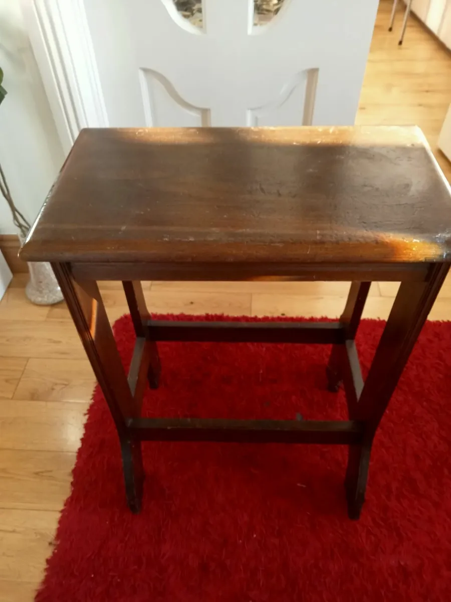 Antique lady's chair & antique piano/organ seat - Image 1
