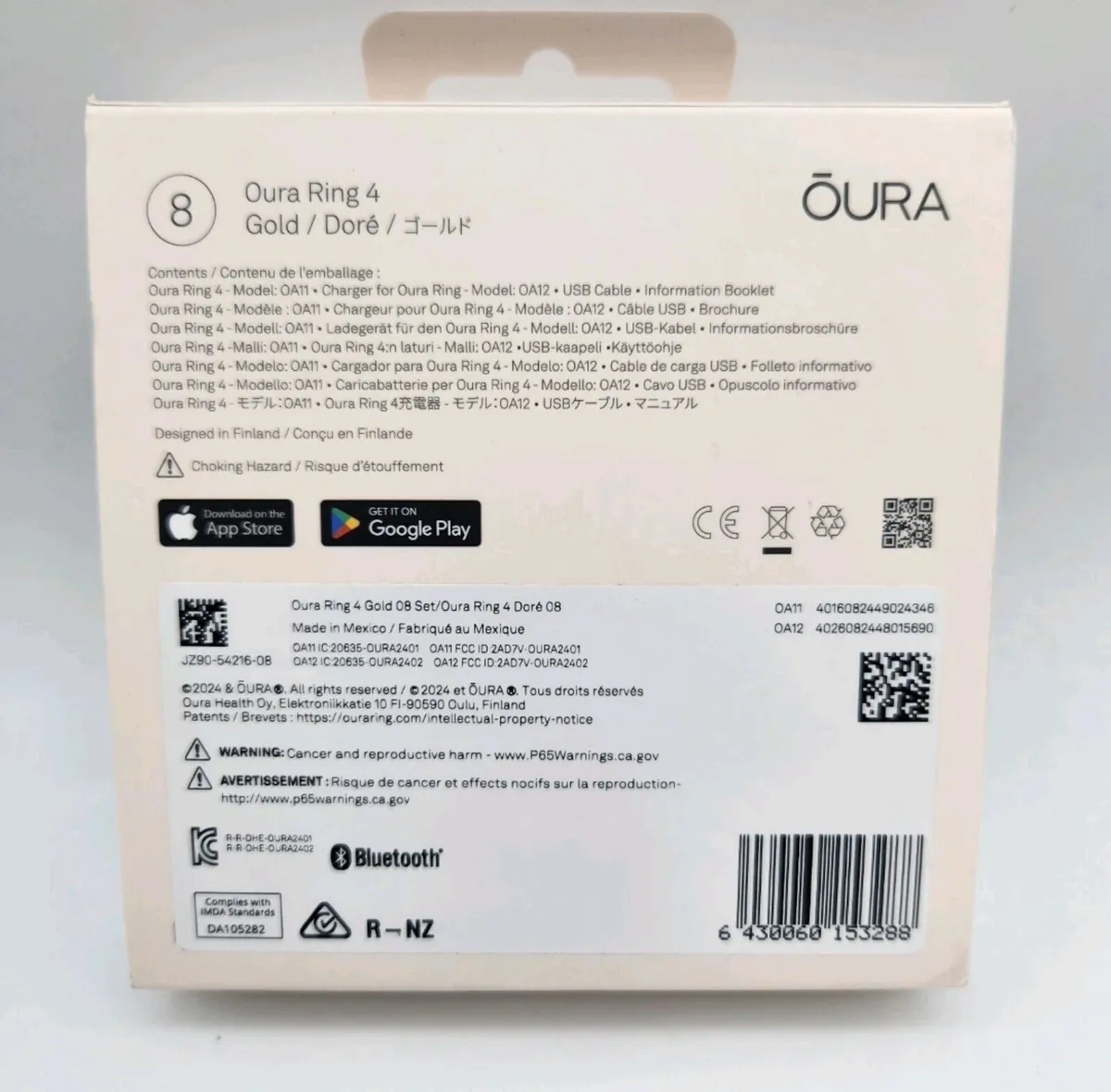 Oura Ring 4 Size 8 Unopened New - Image 2