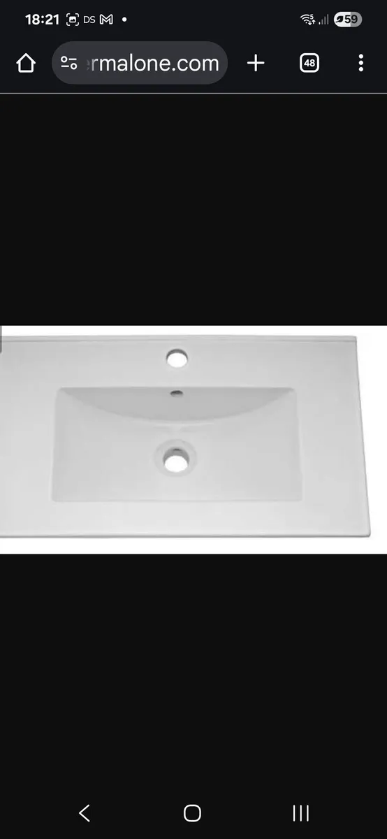 Barca 60cm vanity unit and basin - Image 2