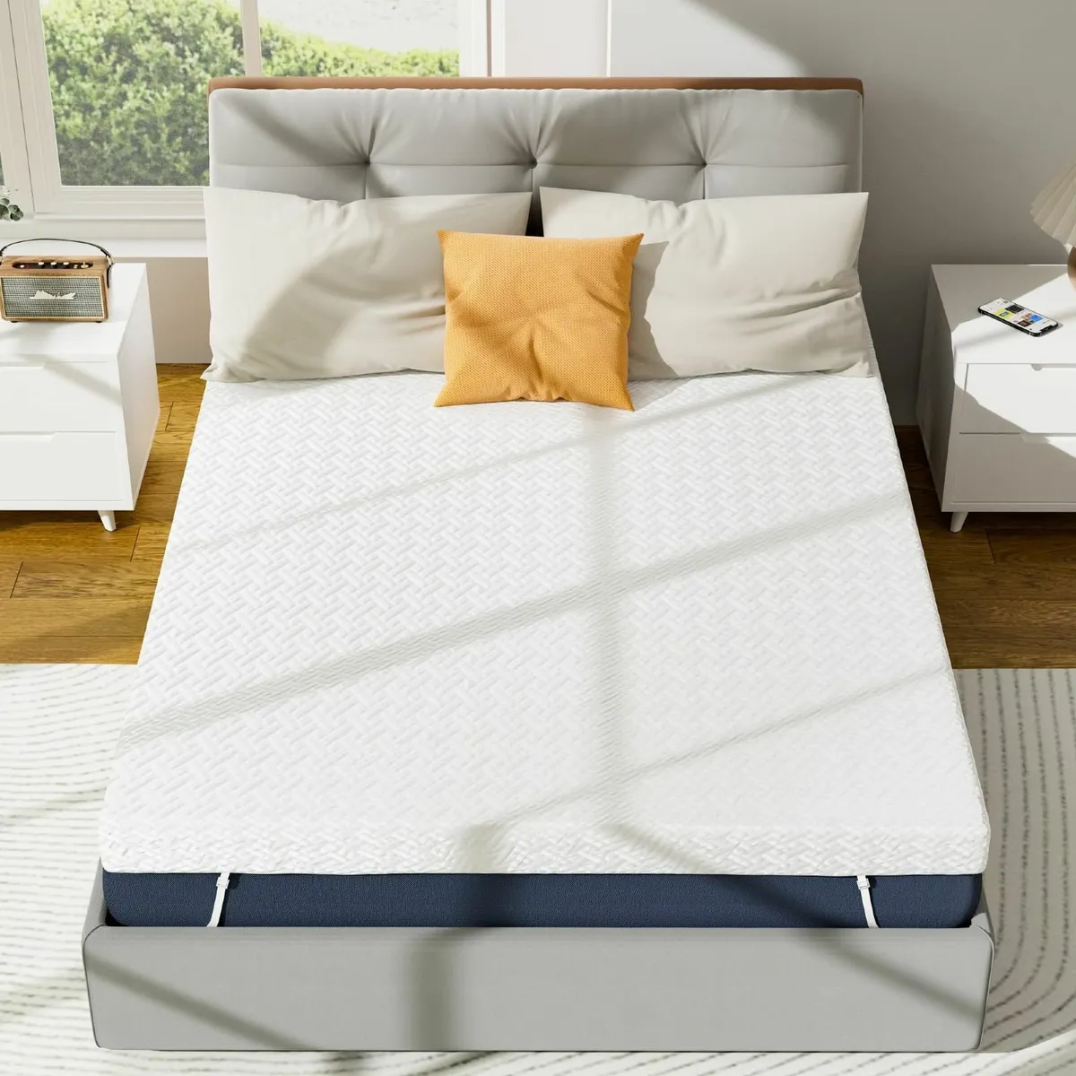 3 Inch Memory Foam Mattress Topper Double BedThick - Image 2