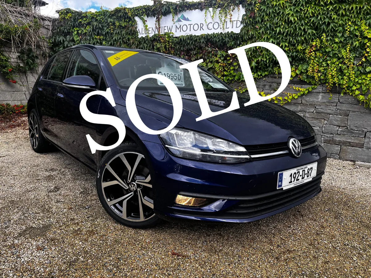 2019 Volkswagen Golf TL TDi Only 64k Kms New NCT - Image 1