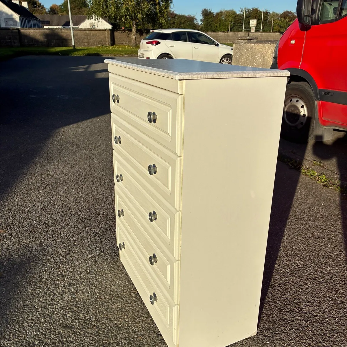 White Chest of drawers - Image 4