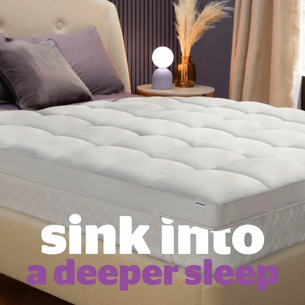 Ultimate Deep Sleep 10cm Mattress Topper Double Be - Image 2