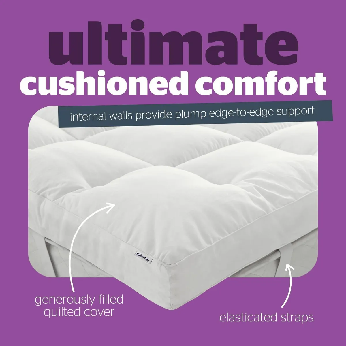 Ultimate Deep Sleep 10cm Mattress Topper Double Be - Image 3