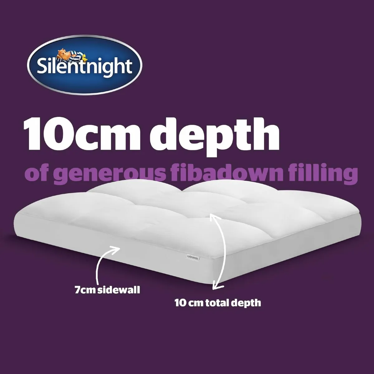 Ultimate Deep Sleep 10cm Mattress Topper Double Be - Image 4
