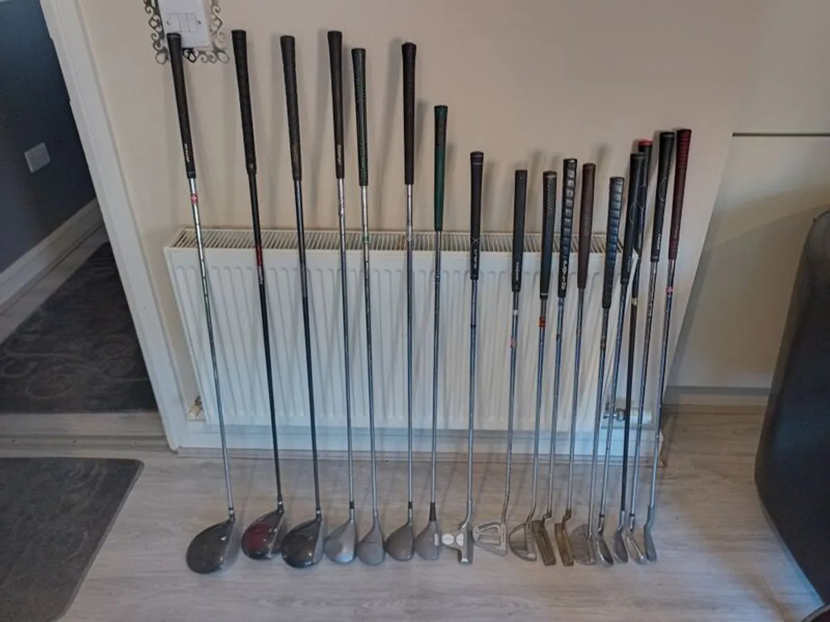 A selection of golf clubs. Golf bag and Golf balls. - Image 3