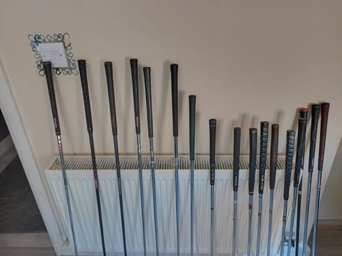 A selection of golf clubs. Golf bag and Golf balls. - Image 4