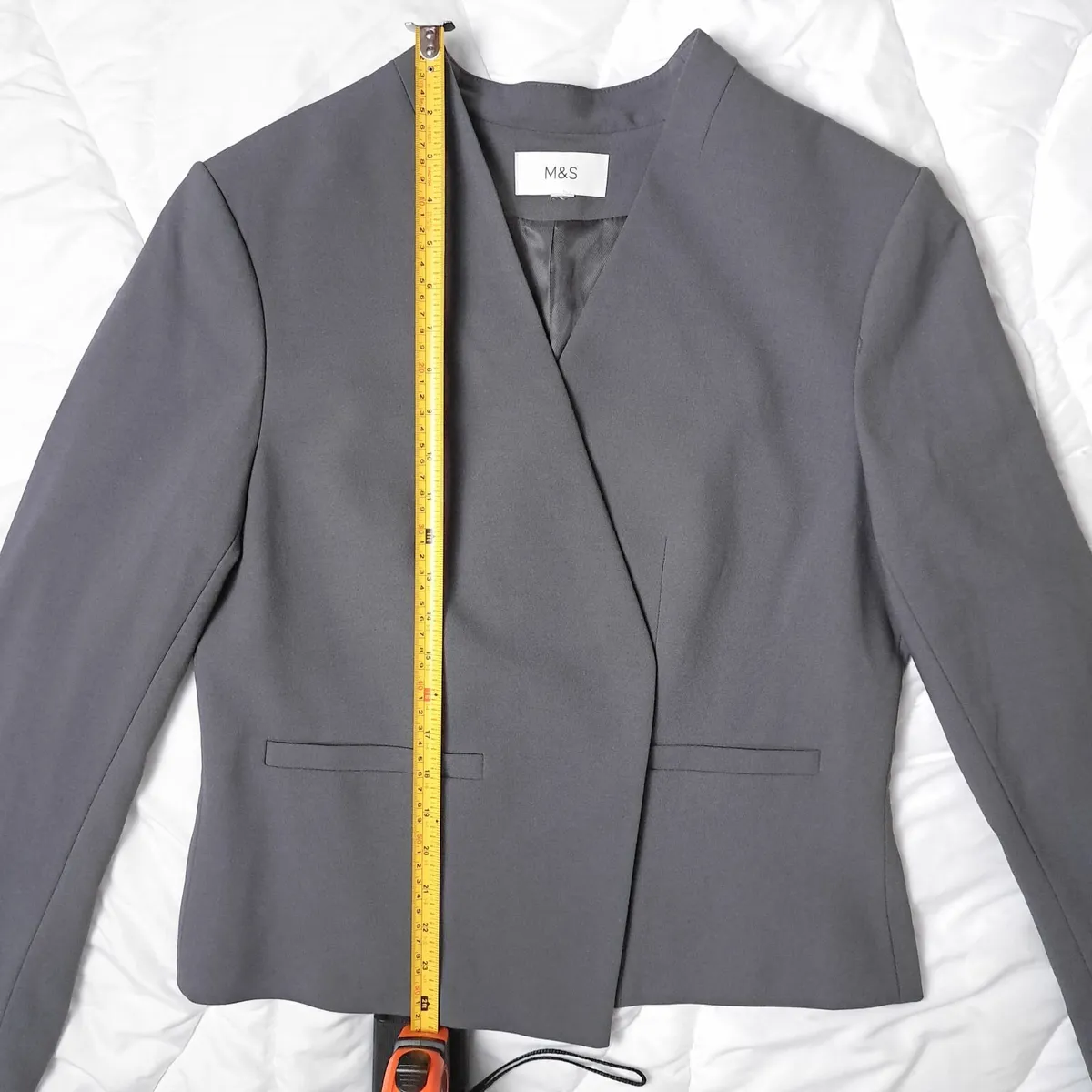 Marks & Spencer Grey Open Front Blazer 14UK/42EU - Image 4