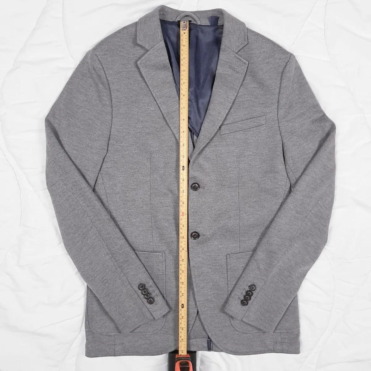 Jack Wills Grey Suit Blazer Mens Size XS - Image 2