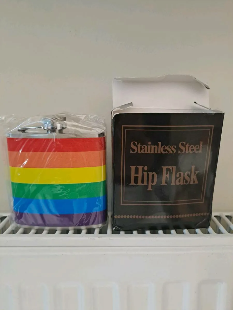 Rainbow hip flask - Image 1