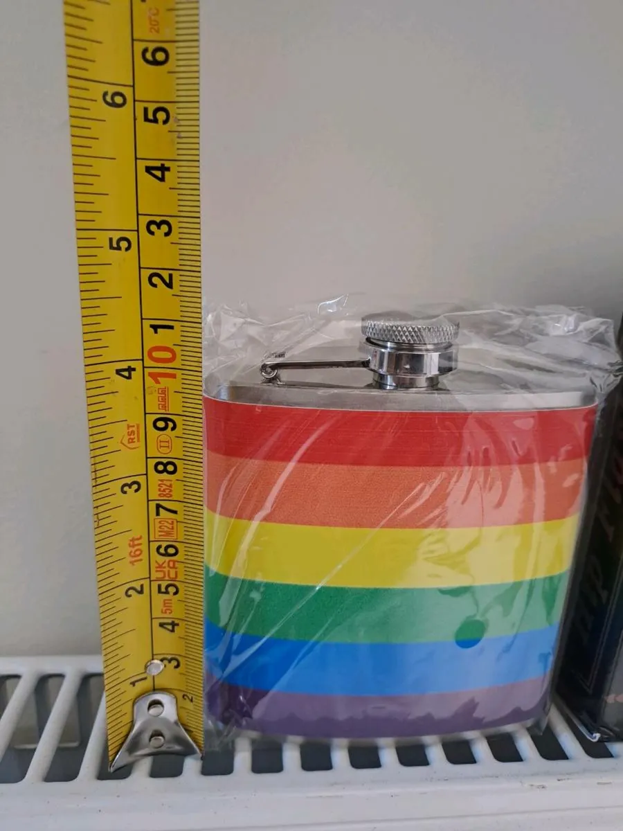 Rainbow hip flask - Image 2