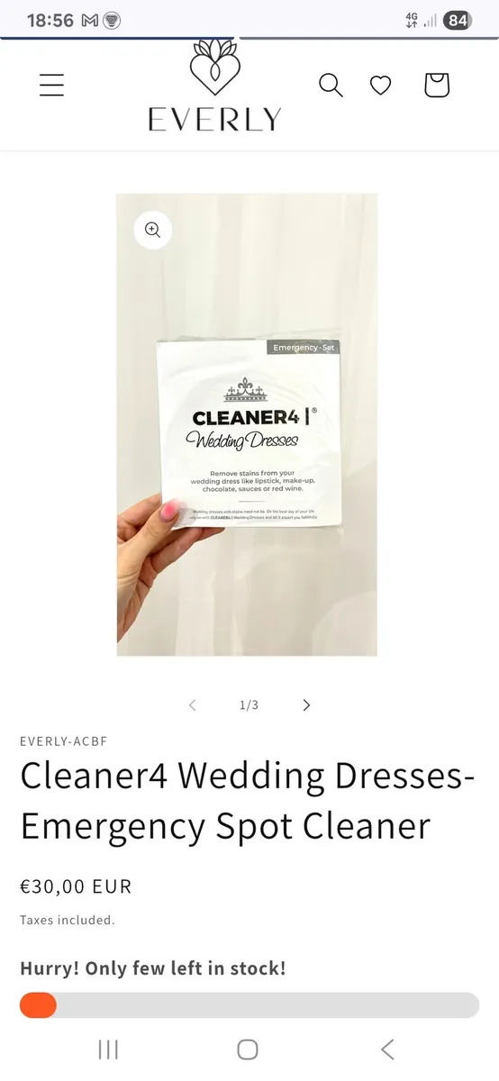 Wedding dress cleaning set - Image 1
