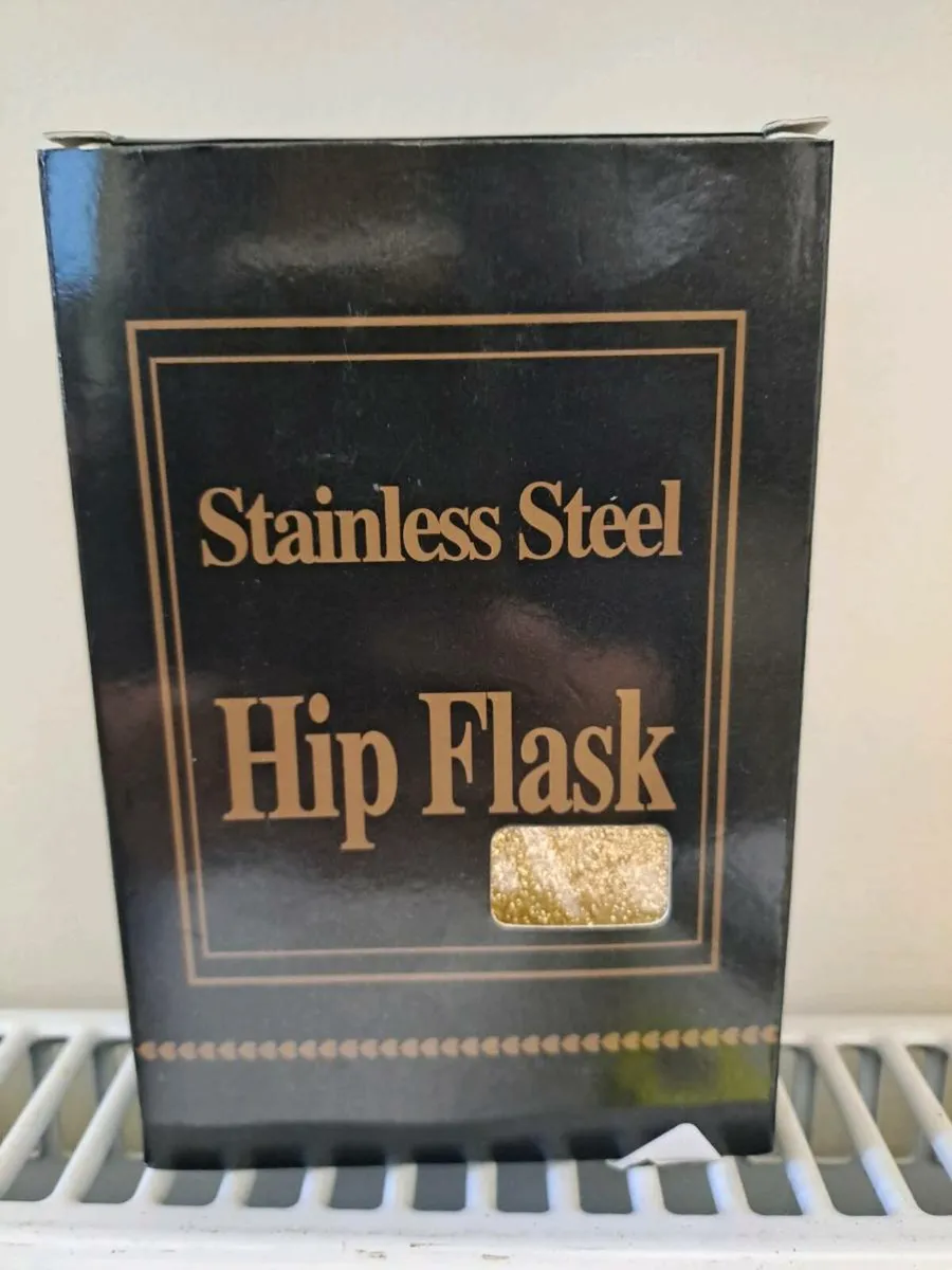Gold glitter hip flask - Image 2