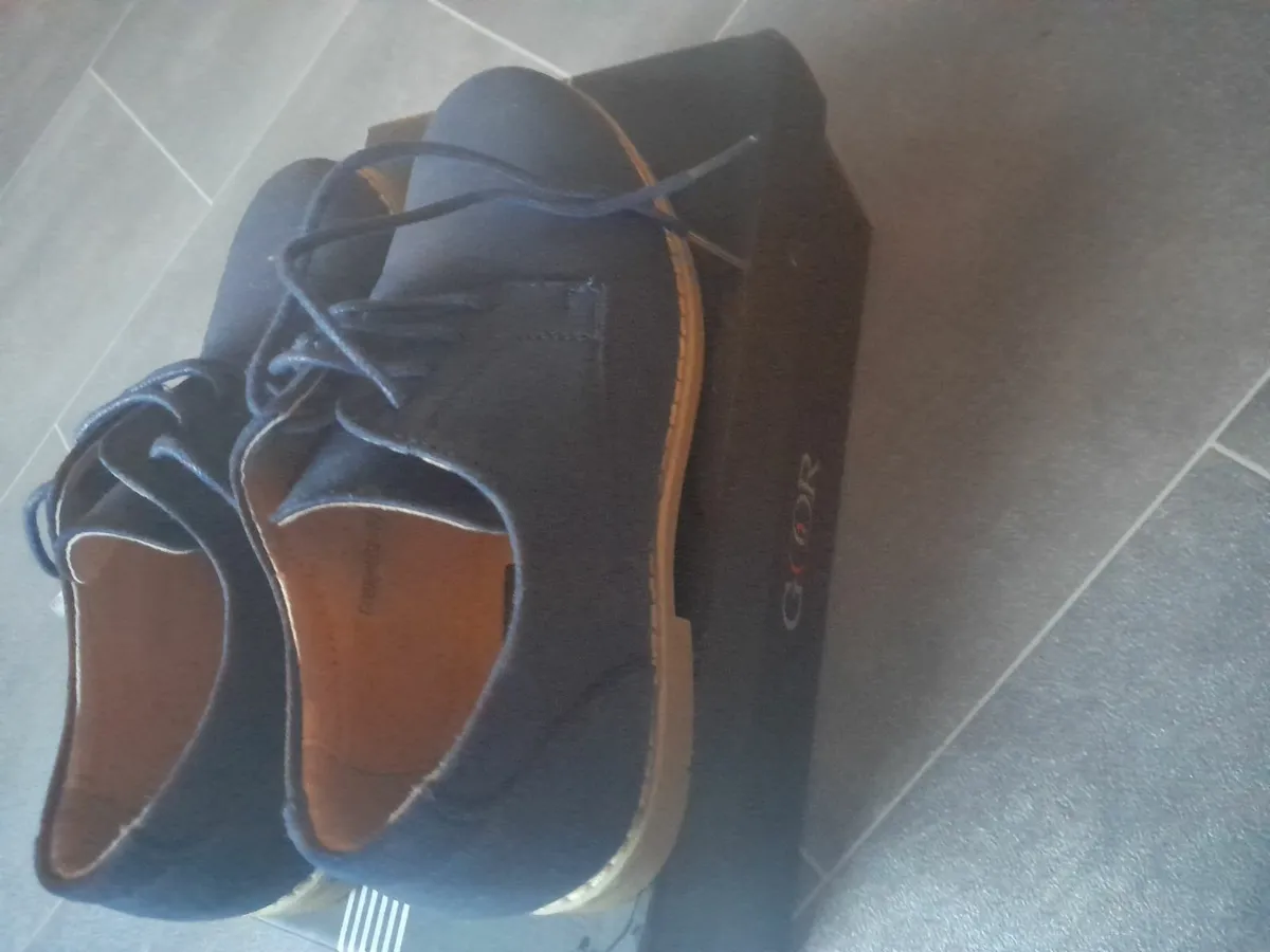 Goor boys navy suede dress shoes - Image 2