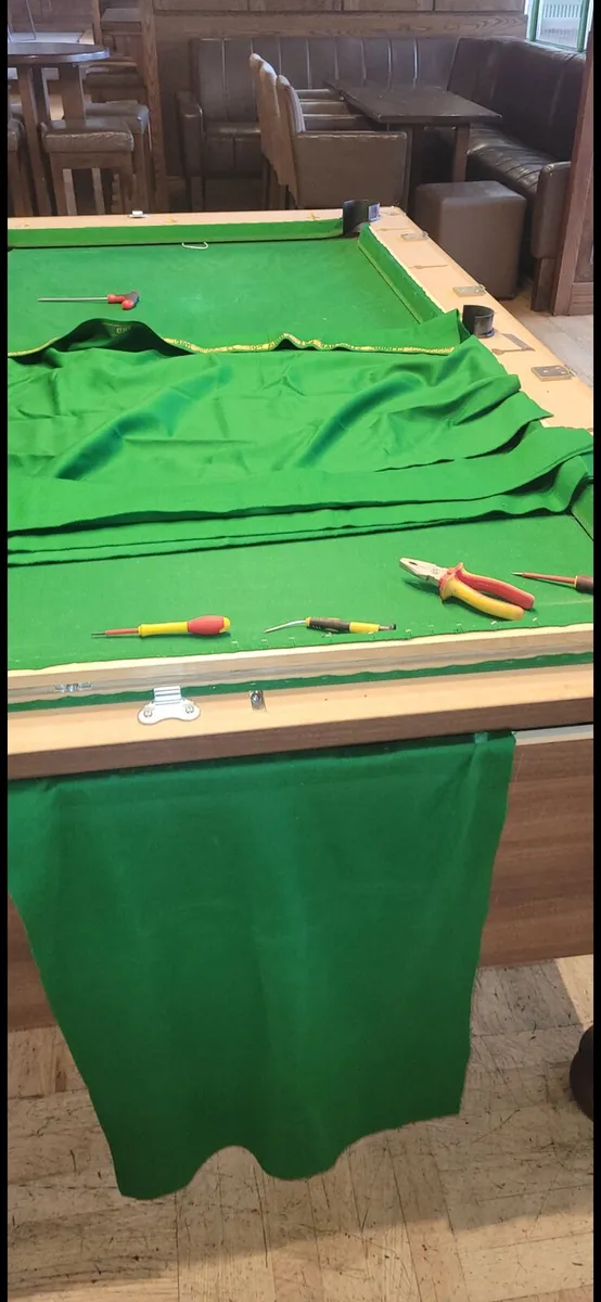 Pool table recovery. Refurbishment service. - Image 1